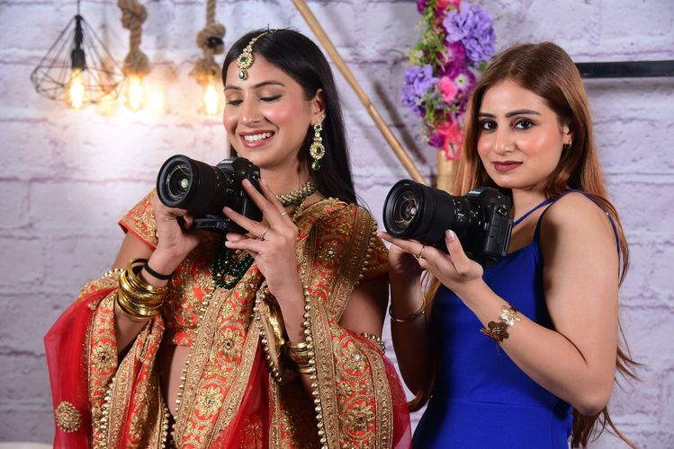  Bikaner: Models pose for pictures during the launch of Nikon Z5II