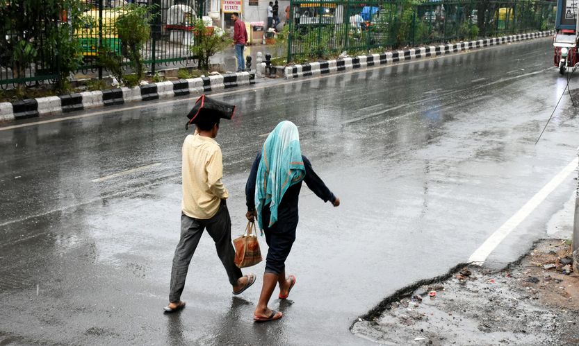 Evening Rain in New Delhi