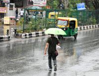 Evening Rain in New Delhi