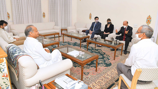 Rajasthan Chief Minister Ashok Gehlot discussed possibilities of mutual cooperation between the state and Argentina in a meeting with the delegation led by its ambassador Hugo Xavier Gobbi. Ambassador discussed investment opportunities in sectors such as agriculture, industry, tourism and mining. Argentine companies are keen to invest in areas such as health, information technology, lithium and silver exploration in mining and battery manufacturing for electric vehicles.