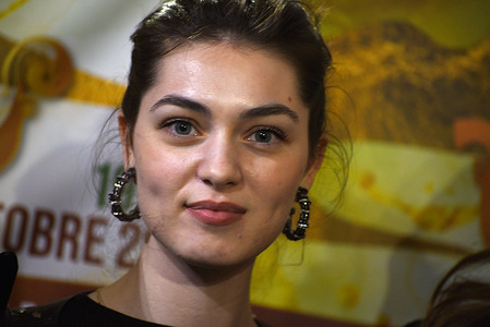 The actress Anamaria Vartolomei, starring of L’evenement, winner movie of Gold Lion at seventy-eighth
Venezia cinematographic exhibition, guests at "Venezia a Napoli", at eleventh edition cinematographicevent organized in Naples.