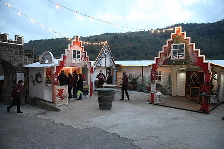 Medieval village of Limatola in the province of Benevento Christmas markets.