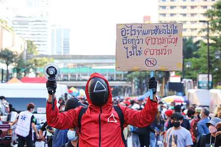 United Front of Thammasat and Demonstration organized an activity for People's Judgment, Section 112, gathered at Ratchaprasong Intersection, which corresponds to 12.12 on the 12th of the 12th month, with the activity of issuing booths to receive signatures to amend Section 112 of the criminal law, the discussion on the topic "People's Judgment, Section 112" speeches from the leaders of various groups, performance art performances, and bands for democracy.
