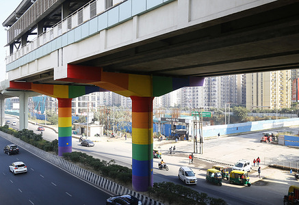 First time for Metro services in north India, the Noida Metro Rail Corporation (NMRC) renamed the Sector 50 station as “Pride Station” dedicating it to the transgender community.