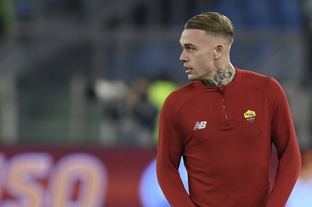 Rick Karsdorp of A.S. Roma during the 19th day of the Serie A Championship between A.S. Roma vs U.C. Sampdoria on 22 December 2021 at the Stadio Olimpico in Rome, Italy.