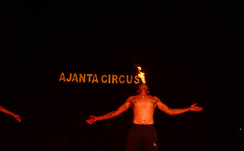 Circus, an entertainment or spectacle usually consisting of trained animal acts and exhibitions of human skill.