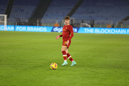 At Stadio Olimpico of Rome, As Roma beat Lecce 3-1 and advance to the quarterfinal of “Frecciarossa Coppa Italia”In this pucture: Nicola Zalewsky