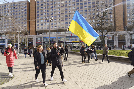 Protest againt war in Ukraine, 27 February 2022, Berlin, Germany
