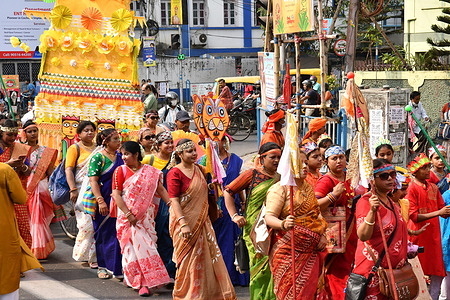 Bengalies celebrate New Year or Pohela Bishakh.