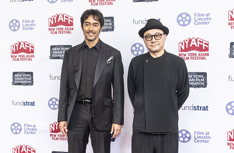 Actor Hiroshi Abe and director Eiji Uchida attend 7th day of New York Asian Film Festival at Furman Gallery Film at Lincoln Center