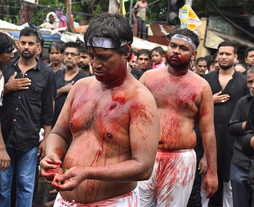 Muharram is celebrate like the rest of the country. The frenzy people on the occasion of Muharram in Kolkata.