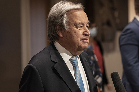 Secretary-General Antonio Guterres delivered remarks to the press before leaving to visit Pakistan at UN Headquarters.
