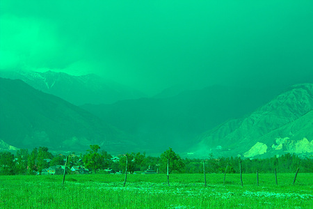 Pampore in Kashmir is also known as the saffron town of the valley. Pampore is considered as one of the few places in the world where "saffron", the most expensive spice grows. It is also the second place after Spain where saffron is cultivated. Saffron is also called as red gold because of it's significance.