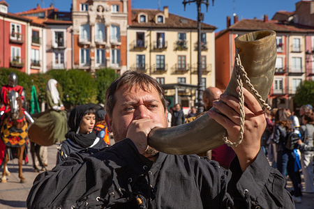 During Burgos Cidiano Fest in honor to Rodrigo Díaz de Vivar aka El Cid Campeador, celebrated in Burgos.