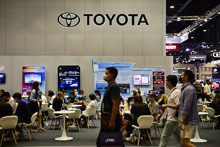 TOYOTA Negotiation Area, at The 39th Thailand International Motor Expo 2022 at IMPACT Challenger Muang Thong Thani, Nonthaburi, Thailand, On December 4, 2022.