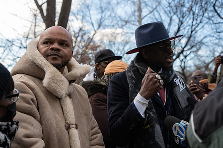 The unveiling of the "Gate of The Exonerated" in Central Park North in New York City to honor the exonerated five who were wrongly convicted and sent to jail in 1989 for rape.