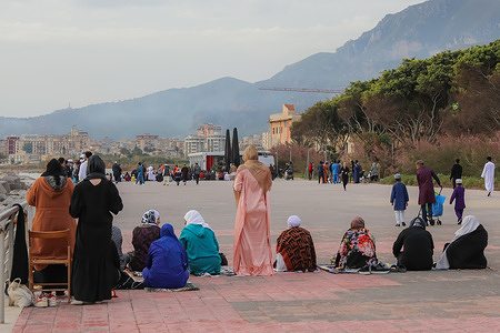Muslims offer Eid al-Fitr prayers the end of the Muslim holy month of Ramadan in Palermo.