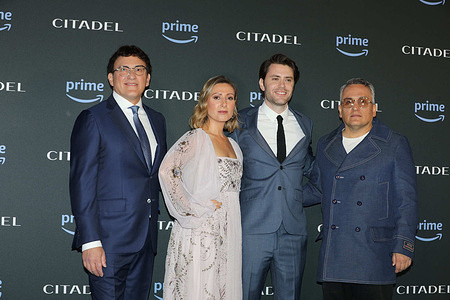 At “The Space cinema Moderno” in Rome, Italian Premiere of the Amazon Prime Video Serie “Citadel”.In this picture: form left to right: Antony Russo, Angela Russo Otstot, David Weil and Joe Russo