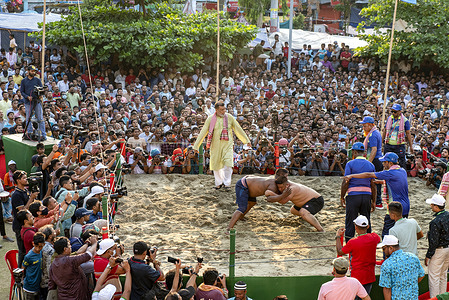 Boli Khela or Bali Khela is a traditional form of wrestling in Bangladesh, particularly popular in the Chittagong area considered as a national game of the district. It is a form of combat sport involving grappling type techniques such as clinch fighting, throws and takedowns, joint locks, pins and other grappling holds. It is one of the oldest traditions of the Chittagong. The sporting event, held in the first month of the Bengali year date of 7th, always takes place at Laldighi Maidan as Jabbarer Boli khela.

Jobbarer Boli Khela was first held on 25 April 1909 on Laldighi Maidan at the initiative of Abdul Jabbar, a businessman from Badarpati area of ​​Chattogram. His desire was to cultivate a sport that would prepare the youth to fight against British rule which is a self-defense without weapons. It was started in 1907. Broad appeal for the sport began at the end of the First World War but subsided at the end of the Second World War. Since then the competition has been held once a year in Chattogram.