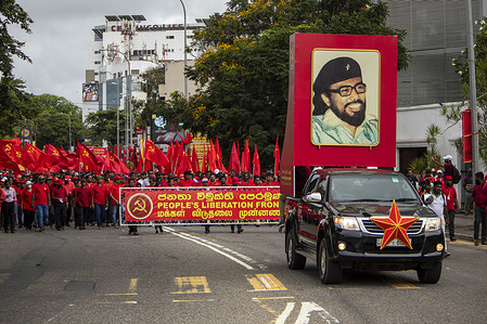 Members of People's Liberation Front conducted a march in remembrance and to honor the International Labor Day.