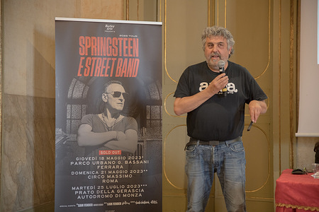 Press conference of Bruce Springsteen in Ferrara