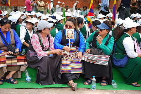A Tibetan Women's Association group protested for the release of the 11th Panchen Lama, Gendhun Choekyi Nyima. The boy lama who is second in command in the Tibetan Buddhist hierarchy, vanished shortly after receiving recognition from the Dalai Lama in 1995 and hasn't been seen since.