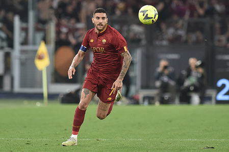 Lorenzo Pellegrini of AS Roma in action during the Serie A match between AS Roma vs US Salernitana 1919 at Olimpic Stadium may 22,2023 in Roma
