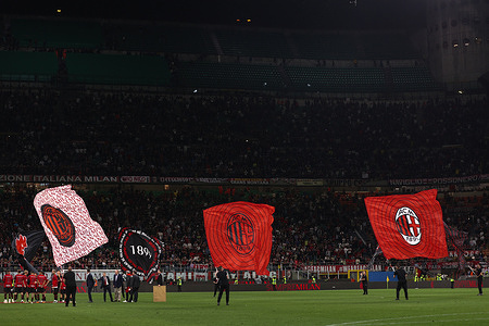 Italy, Milan, june 3 2023: Zlatan Ibrahimovic (AC Milan striker) farewell party at the end of soccer game AC Milan vs Hellas Verona, Serie A Tim 2022-2023 day38 San Siro Stadium