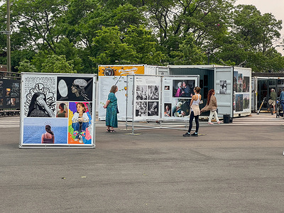 The annual photo festival, Photoville returned under Brooklyn Bridge in New York City.