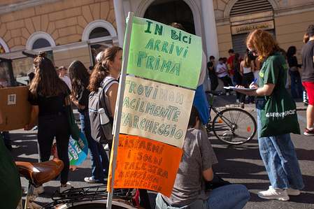 Demonstration in Rome organized by Fridays For Future activists on the occasion of the global climate strike