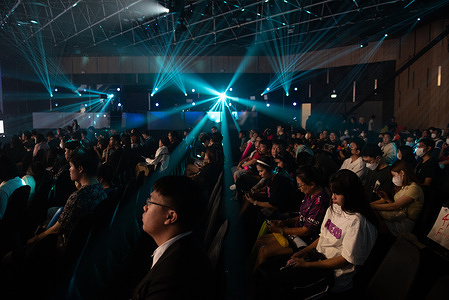 Game fans wait to watch the “PUBG Global Championship 2023 BANGKOK, THAILAND” competition on November 19, 2023 at the 5th floor of BCC Hall, Central Ladprao in Bangkok, Thailand.