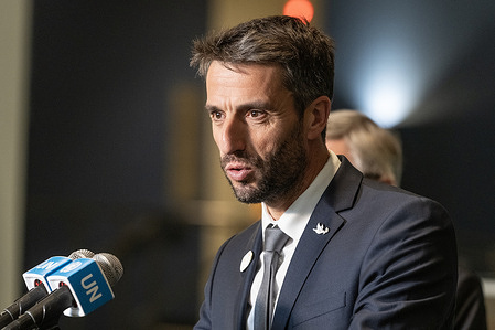 Press briefing by Tony Estanguet, President of the Paris 2024 Organisation Committee for the Olympic and Paralympic Games at UN Headquarters.