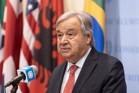 Secretary-General Antonio Guterres press briefing at UN Headquarters on climate crisis following the recent travel to Chile and Antarctica. Secretary-General answered questions on upcoming COP28 meeting in Dubai and continued war between Israel and Hamas.
