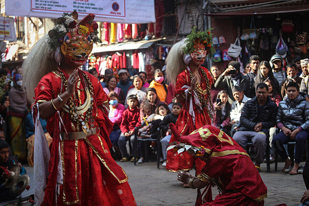 Siddhi Jatra,a festival which is celebrated once in twelve years.