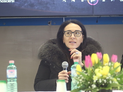 Valeria Valente, Senator of the Republic, member of the Parliamentary Commission of Inquiry into feminicide during the initiative against violence against women in the province of Naples entitled La Scrittura Delle Donne.