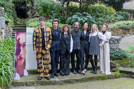 Cast attends the photocall of the film "Finamente l'alba" at the Hotel De Russie in Rome