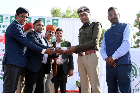 The Nabard Phalguni Mela, inaugurated by IG-Bikaner range- Sh. Omprakash. The main theme of the Mela-Marketing of SHG/Artisan/FPO products from rural area. The Meal coordinated and funded by the NABARD-DDM-Bikaner.