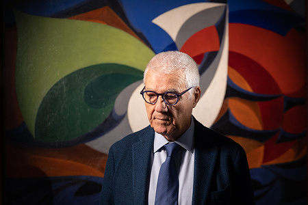 Italian historian Mauro Canali, curator of the exhibition "GIACOMO MATTEOTTI. Life and death of a father of democracy", at the Museum of Rome at Palazzo Braschi