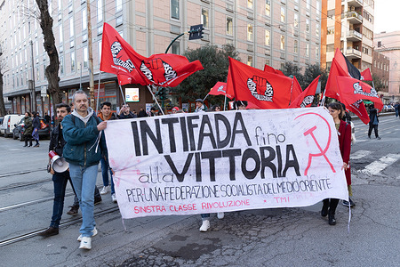 Demonstration in Rome in support of the Palestinian people