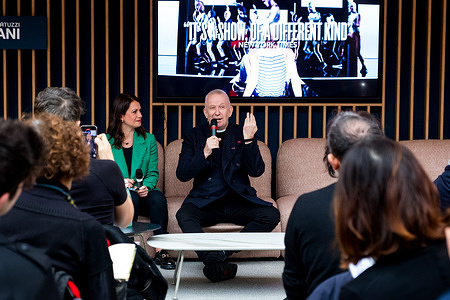 Jean Paul Gaultier presented the Fashion Freak Show in a press conference at the Teatro Degli Arcimboldi in Milan, which is on a world tour and arrives in the Milanese capital, the only Italian stop of the show.