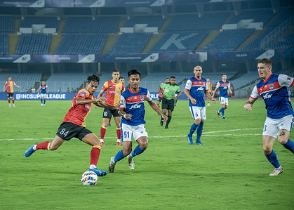 Eastbengal Football Club (EBFC) wins crucial home match at Kolkata in 10th season of ISL,2023-24 against Bengaluru FC (BFC) by 2-1 margin to keep alive hope in super six of Indian Super League. Saul Crespo (P) and Cleiton Silva scored for EBFC while Sunil Chhetri (P) reduced scores for BFC.
Different moments of the match between EBFC and BFC.